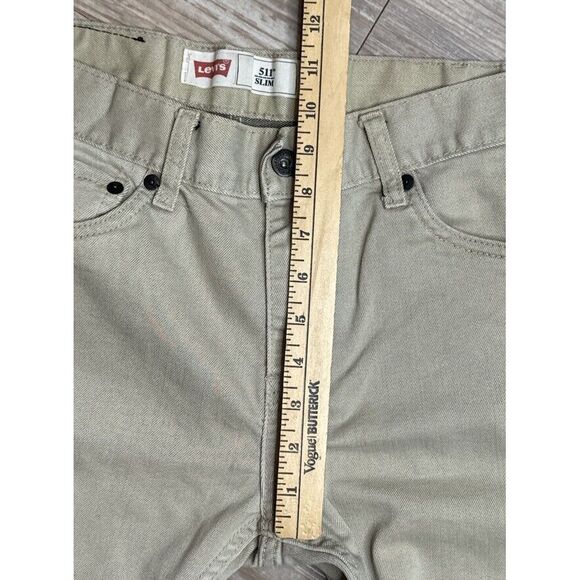 Levis Size 20reg Boys Youth Jeans 511 Slim Performance Mid Rise Beige Denim - Picture 3 of 12